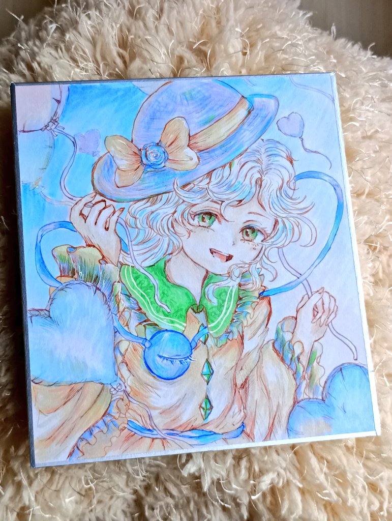fukida_mari's tweet photo. こいしちゃん色紙
会場で仕上げます https://t.co/h3mUFLKykX