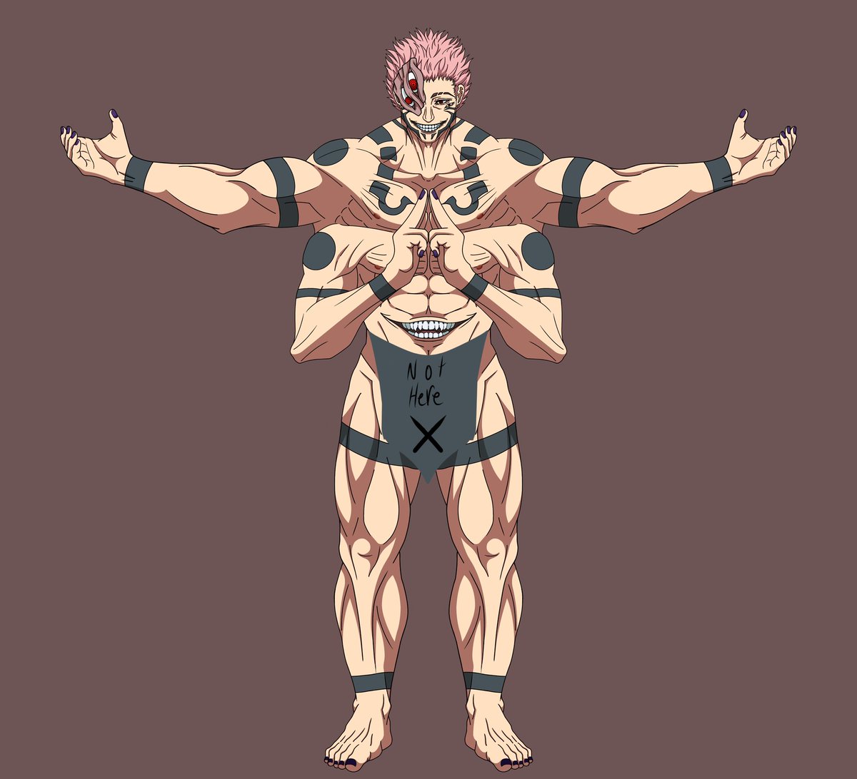 0THYENTITY0's tweet photo. Manga sukuna full body tattoos 
I haven’t made the full body back yet
#sukuna #jjk #jujutsukaisen #digitalart https://t.co/KIYXvpCGVE