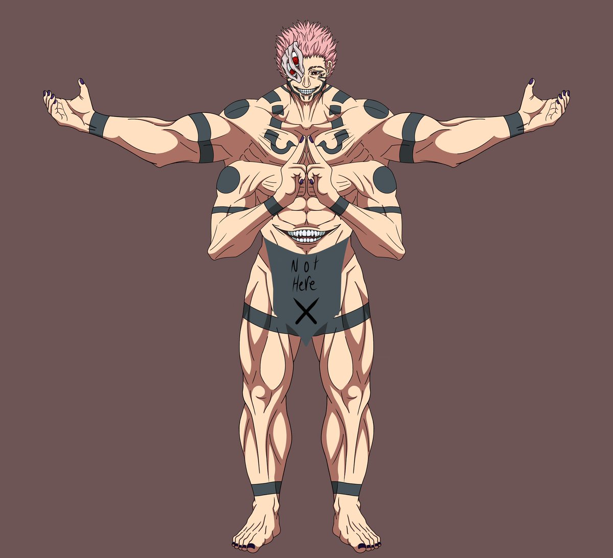 0THYENTITY0's tweet photo. Manga sukuna full body tattoos 
I haven’t made the full body back yet
#sukuna #jjk #jujutsukaisen #digitalart https://t.co/KIYXvpCGVE
