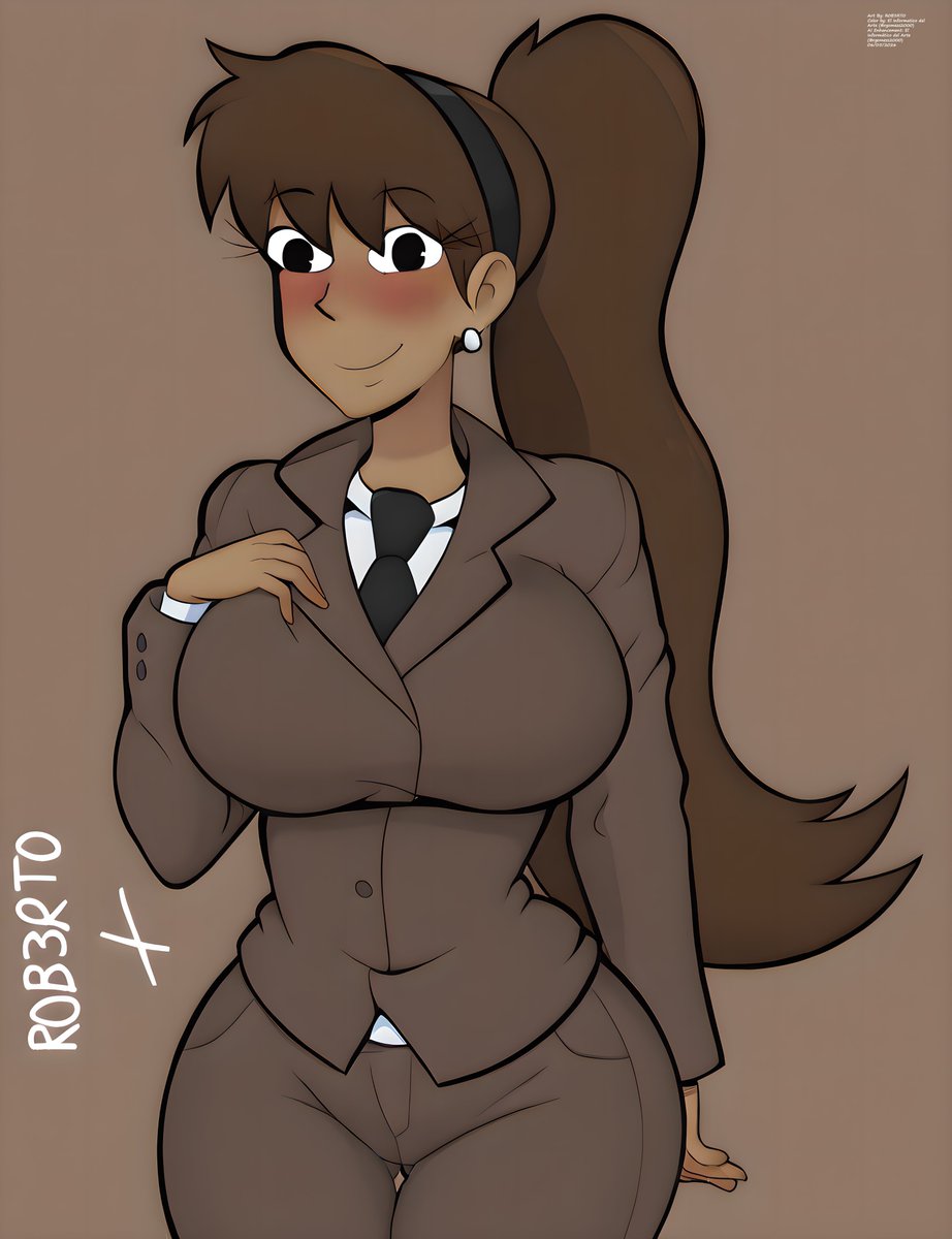 rgomezs2020's tweet photo. Coloring and AI enhancements of @Roberto53964201 's sketch.
By my OC Barbara Perry, was a birthday gift from him to me.
#TheLoudHouse #OC #BarbaraPerry #ocart https://t.co/Kudrv8VL93