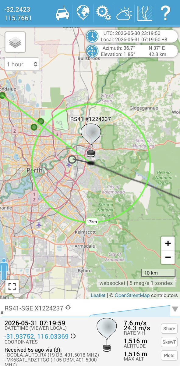 twocrowsdown's tweet photo. This morning’s weather balloon release is on its way. Might be a wild trip. https://t.co/6A8uX1koVT