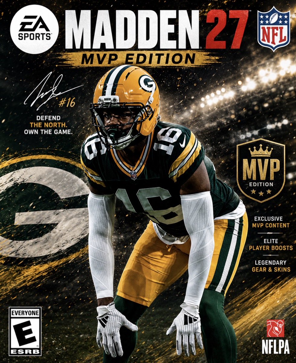 TexJacobs86's tweet photo. Per my source, here is the MVP Edition of Madden 27. Featuring cover athlete Bo Melton. https://t.co/GrE2iIaxed