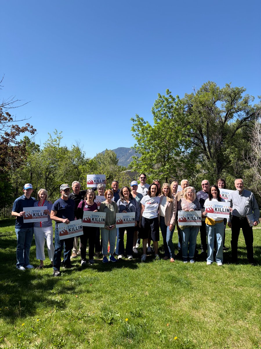 killinforco's tweet photo. Thank you so much to everyone who came out and volunteered today for our Day of Action (a month before the primary), and thank you to @RepPettersen for helping us kick it off! We had some great conversations with neighbors and enjoyed the beautiful canvassing weather. With your help, we were able to knock over 1000 doors today and spread the word on how and why we can defeat Jeff Crank! To sign up to volunteer in the future, visit https://t.co/MAccankI6S