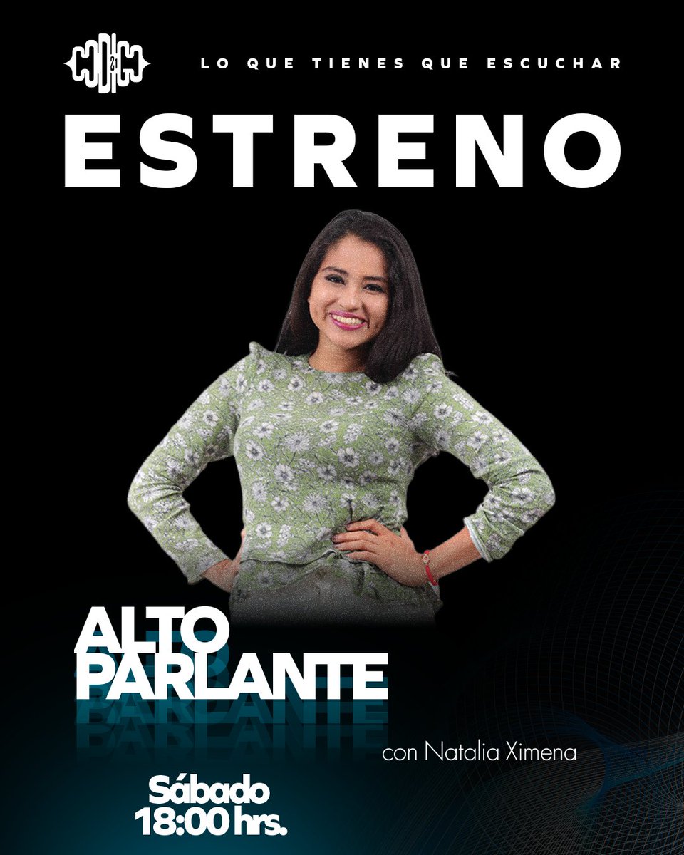codigo21_radio's tweet photo. #Altoparlante: Las nuevas propuestas musicales, proyectos emergentes y expresiones artísticas que nacen en CDMX ahora también suenan en #Código21 con @ene_equis en colaboración con @RadioIPNOficial.

18:00 hrs.
https://t.co/5Xi3ppXmOP | https://t.co/kXMehXYKE5 https://t.co/4aPs90l748