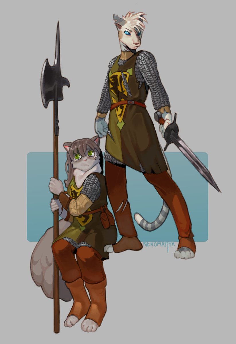 nekomattta's tweet photo. Dove &amp; Ivy https://t.co/ayNZrgGXbc