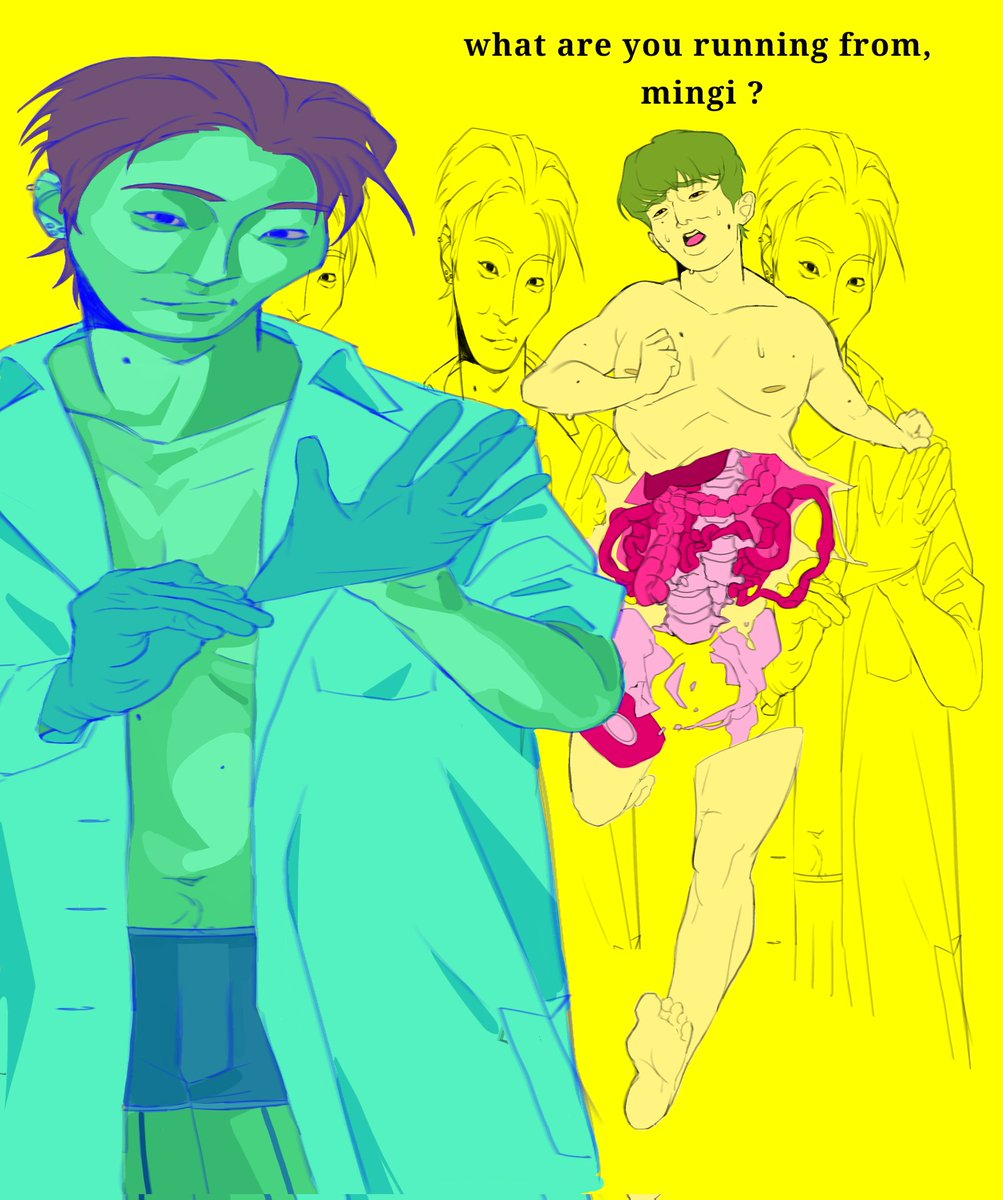 himefujoally's tweet photo. Mnjng, except hj is evil cus he's green https://t.co/2WQLBTvZ86