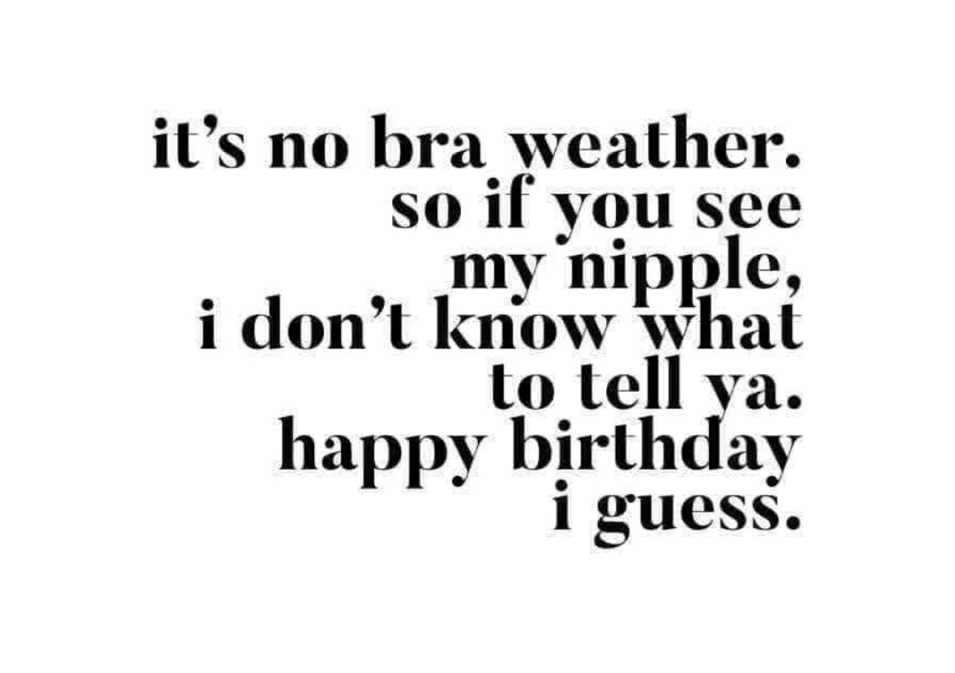 kindachronic's tweet photo. Its no bra weather 👙☀️ happy birthday 🎂🧁 https://t.co/T1DhysCSB2