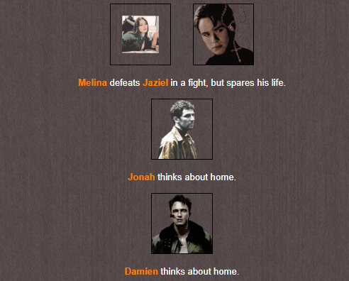 VESPERRP's tweet photo. Ivy, Harvie, Adam y Clair no pueden con la presión y acaban con su sufrimiento. Jonah y Damien están melancolicos, mientras Melina le perdona la vida al joven. https://t.co/Tyqxz2ncqh