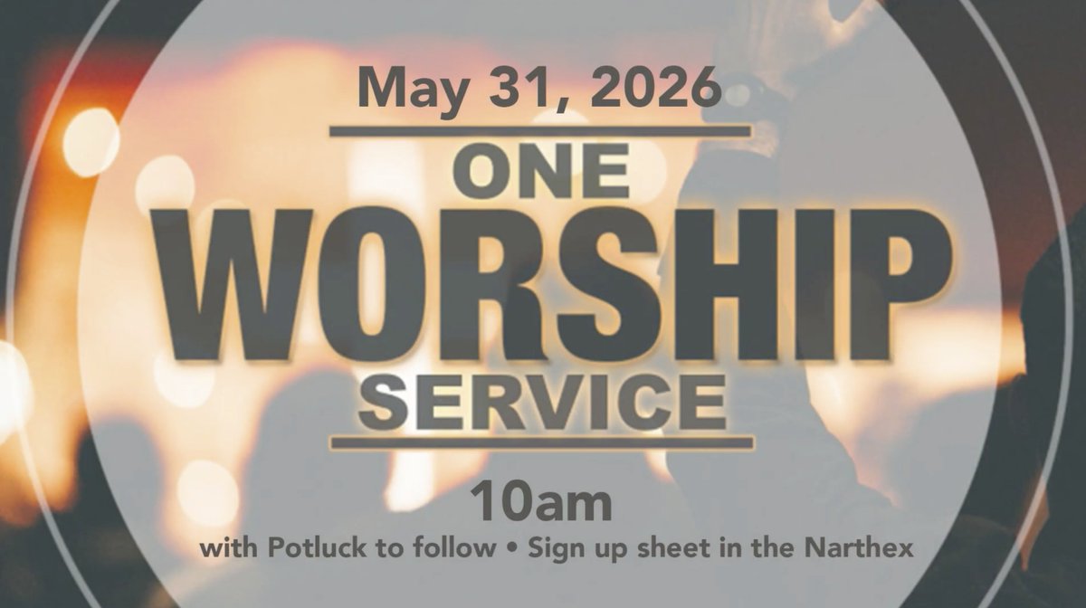 BCMethodist's tweet photo. Reminder - 
ONE SERVICE tomorrow, May 31 at 10am in the Sanctuary
Potluck to follow https://t.co/R0YFU1uskC