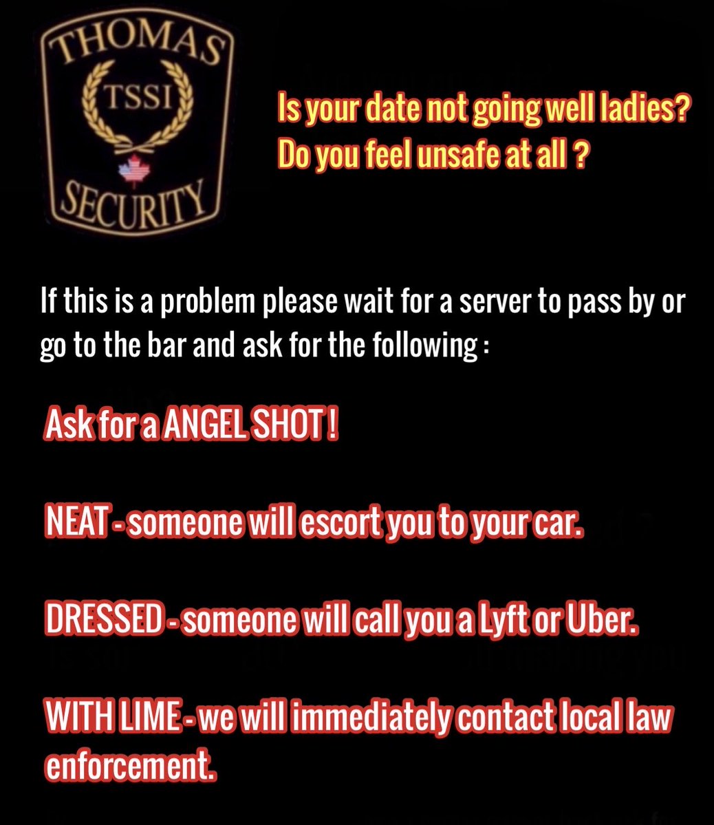 Thomas_Security's tweet photo. Thanks to @Vistaprint the #letusknow stickers will be circulating in restrooms of restaurants and bars we service in United States. https://t.co/S5WneqhZYq