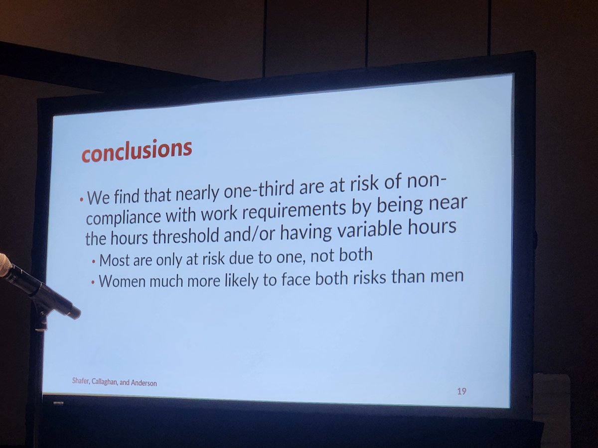 AssumeNormality's tweet photo. Medicaid work requirements are projected to cause many workers to lose eligibility due to weekly fluctuations in the number of hours worked

New research by Paul Shafer, @THCallaghan, @bjdickmayhew at #ARM26 https://t.co/MuEEraGaEq