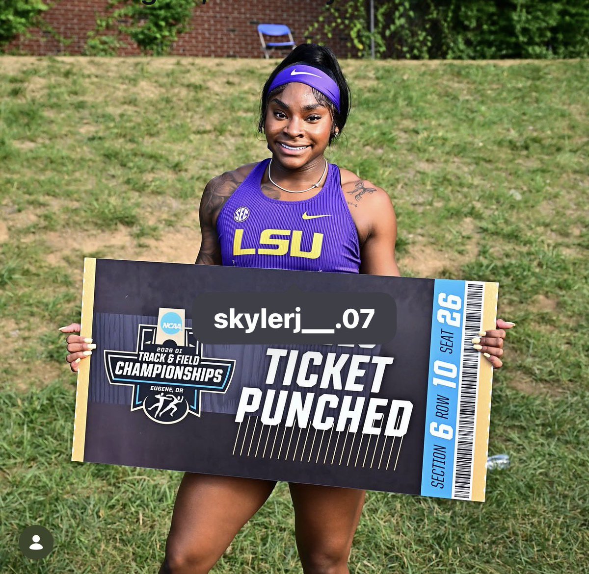 SkylerFrankli14's tweet photo. I’m Blessed and Proud of myself!! This season I overcame injury &amp; setback, but GOD kept me!! I’ve punched my ticket to the NCAA finals, with a PR of 50.83! U20 400m World Lead🔥❤️🔥❤️🔥❤️🔥 https://t.co/4AYedaCdgH