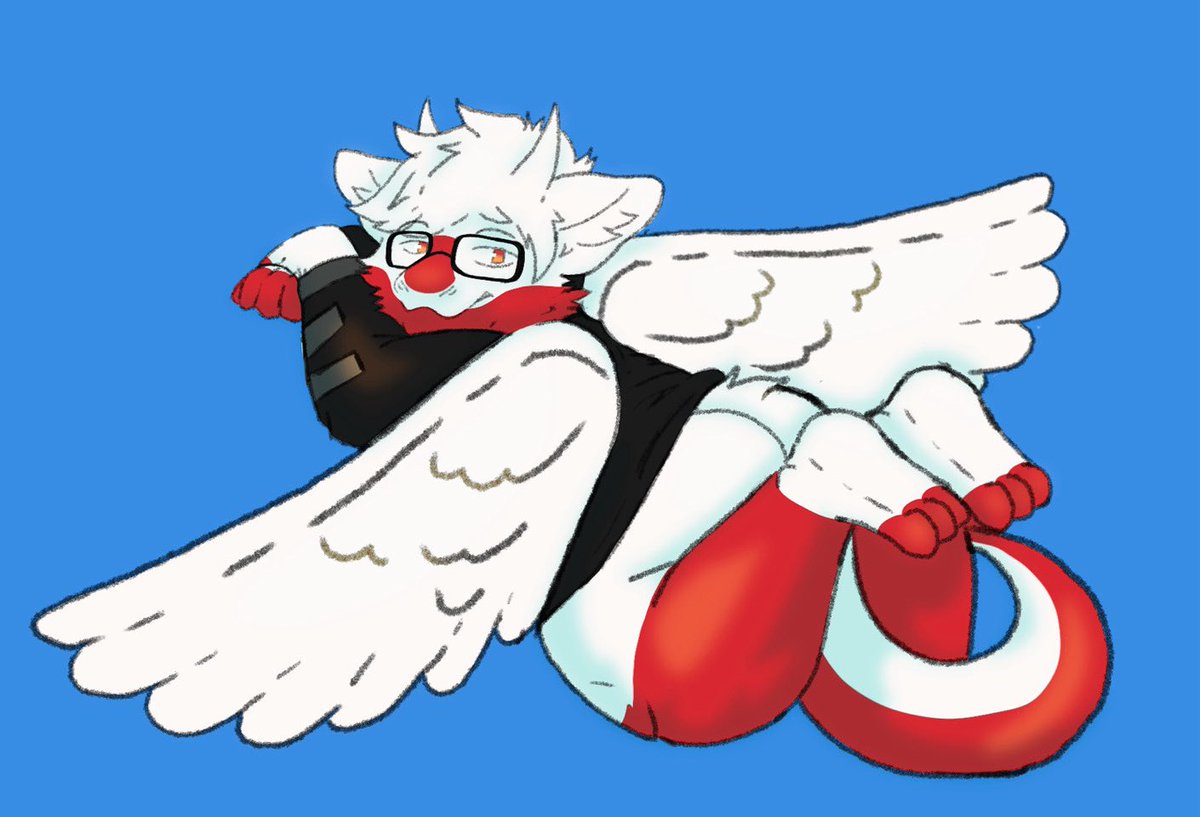 Huskyralvar's tweet photo. zakk_r3al just letting them wings rest a bit 
(Insta Commission) https://t.co/m18u4kXAml