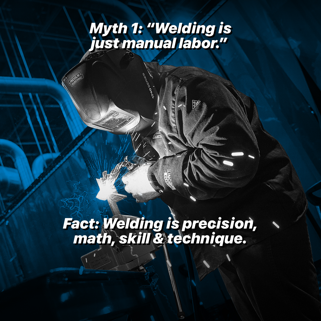 UTITweet's tweet photo. It’s not “just manual labor” — it’s precision, technique, problem-solving and skill.​
Welding is a craft. And the demand for skilled welders creates real opportunity. 🔥 Learn more about our Welding program: https://t.co/9HKSSUslLl

​UTI is an educational institution and cannot guarantee employment or salary. For program outcome information and other disclosures, visit https://t.co/T0PoAgmJjC.