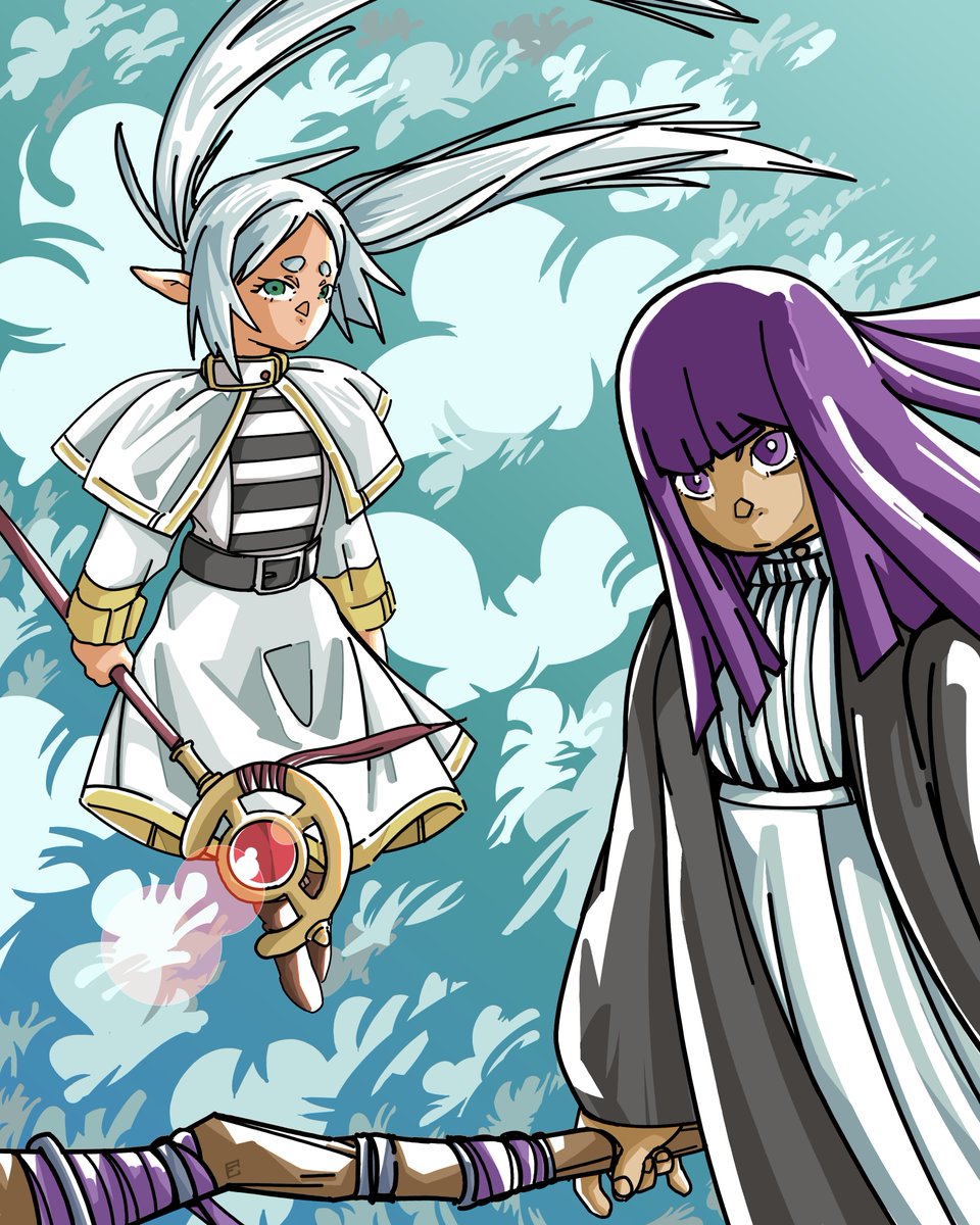 Drawadrew's tweet photo. Frieren and Fern
#フリーレン #Frieren https://t.co/RIbw4S2rHU