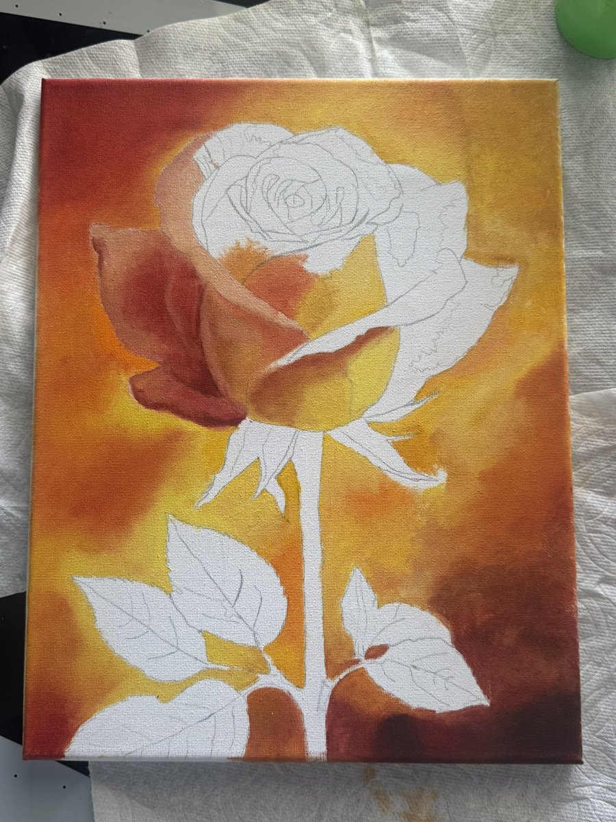 vittorestudio's tweet photo. Excited to share some more progress on my rose #oilpainting. Each session is approximately 2 hours before I need a break. 

#OilonCanvas
#Painting
#Florence
#RenaissancePainting
#ArtforSale
#Art https://t.co/pdESNh3R0o