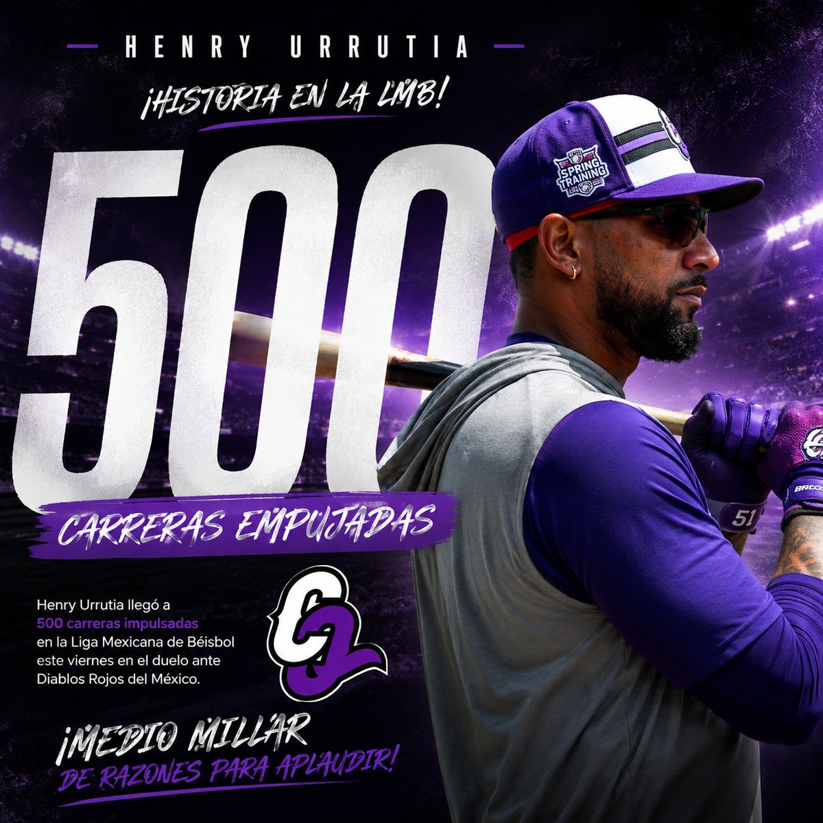 ArielSCPE's tweet photo. Henry Urrutia llegó este viernes a las 500 carreras impulsadas en la LMB. 🔥

El tunero alcanzó la histórica cifra en el duelo entre Conspiradores y Diablos Rojos, consolidándose como uno de los bateadores más productivos de la última década en la LMB.

💥 500 RBI en LMB

#LMB https://t.co/dZdeT2UdXe
