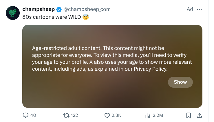 ScruffyRedBush's tweet photo. @champsheep_com WTF! https://t.co/YJZC2cOq5P