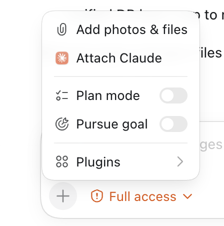 eschwartz30's tweet photo. Well I'm hoping you can get back to great performance on 1M context with 5.5 soon :) 

R.e., plan/goal mode - it might be that I'm used to Claude Code in the terminal and just hitting shift+tab to toggle to plan mode and then back to skip permissions mode. They feel weirdly isolated in a separate menu.