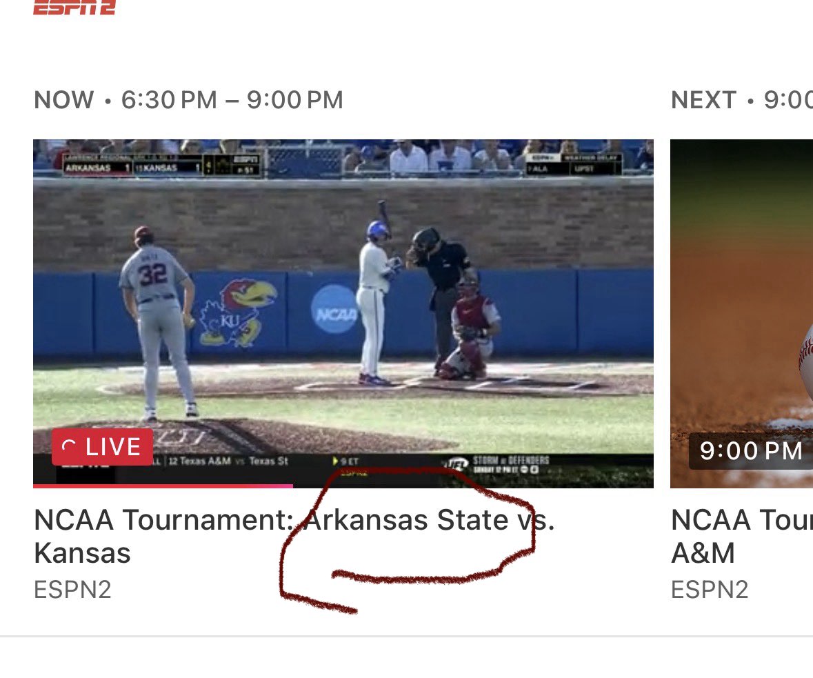 BruceWVenable's tweet photo. @espn @YouTubeTV https://t.co/kO0uKrn9ex