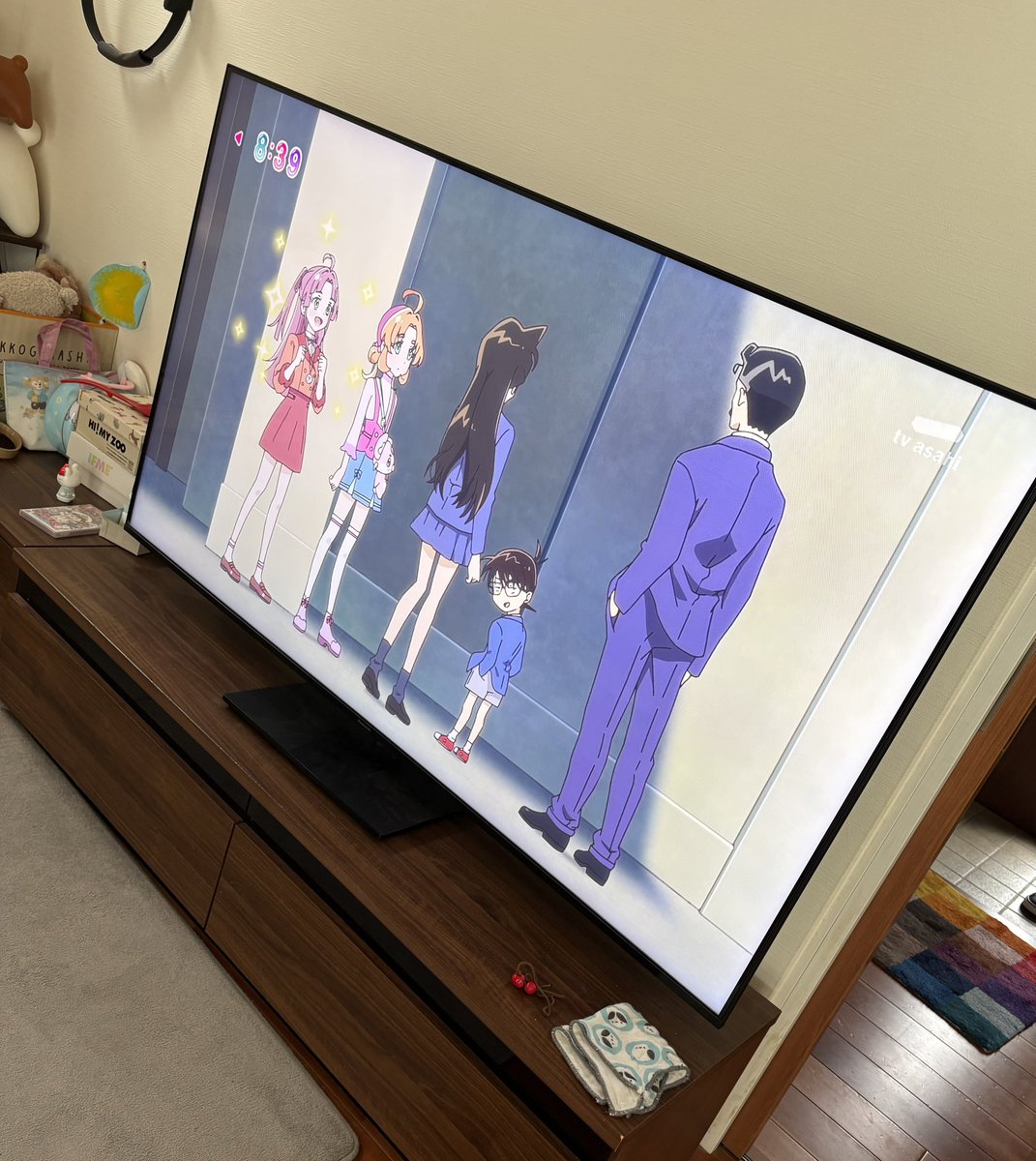 socksmother's tweet photo. プリキュア流してたら唐突にコナンの声がして｢えぇ！?｣って画面見たらコナンがいた🫣 https://t.co/M7HLfQyO9s