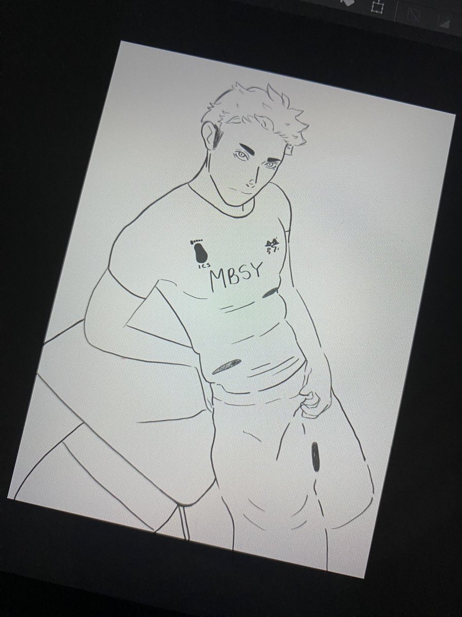 Kyolvsvika's tweet photo. #wip on Atsumu JEJEJEJEJAK https://t.co/0olGlw49Zf
