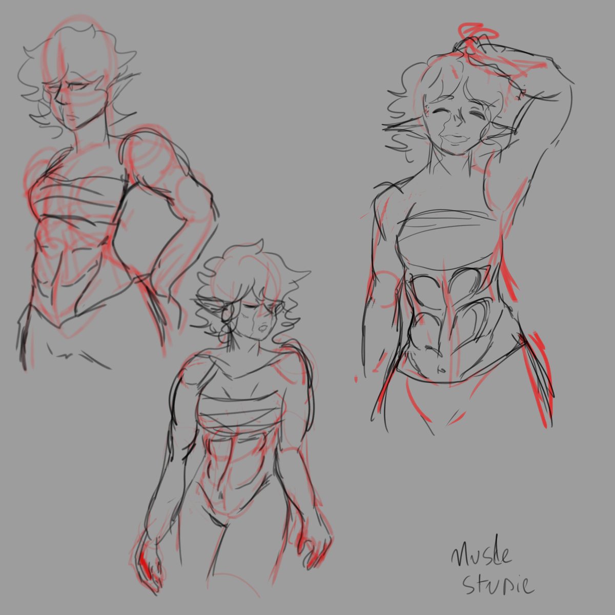 LayoArtist's tweet photo. Some studie of musclar women(I do my oc Ria) #oc #studie https://t.co/t1382Dp7AN