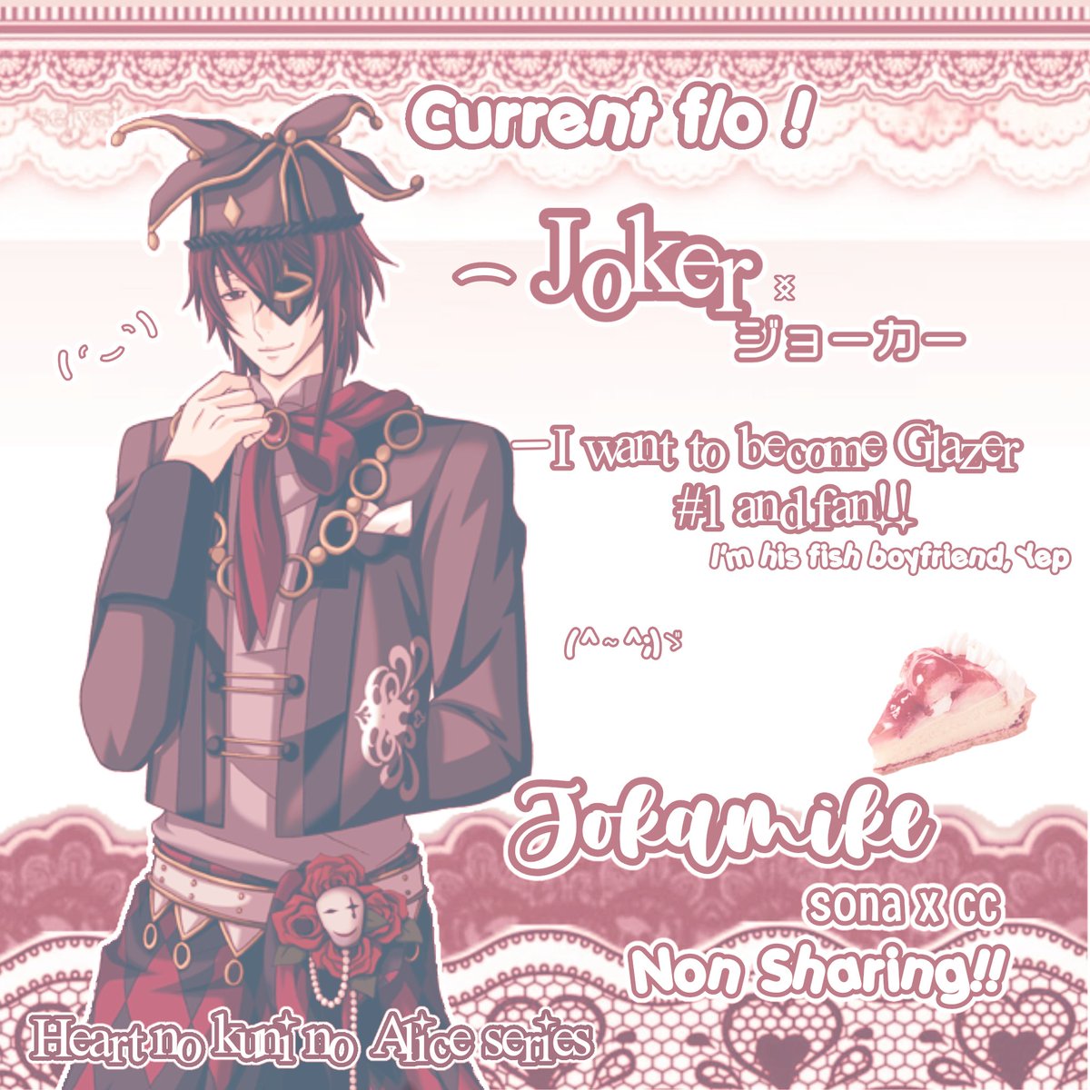 Mike_isaFish's tweet photo. ᛝ New f/o list ! (⁠≧⁠▽⁠≦⁠) 🐟
                 
— 🃏  #yumeship ♡  #selfship 🎪 ⁀ #yumetwt #sstwt #nonsharing #Jokamike 🫧꒱ྀི
︶⊹︶︶୨୧︶︶⊹︶︶⊹︶︶୨୧︶︶⊹︶
𝓐yatsuji and  𝒥oker Fiance𑁤
      ⁀ 綾辻 行人 and ジョーカー one &amp; only https://t.co/fzy4hrFK6u