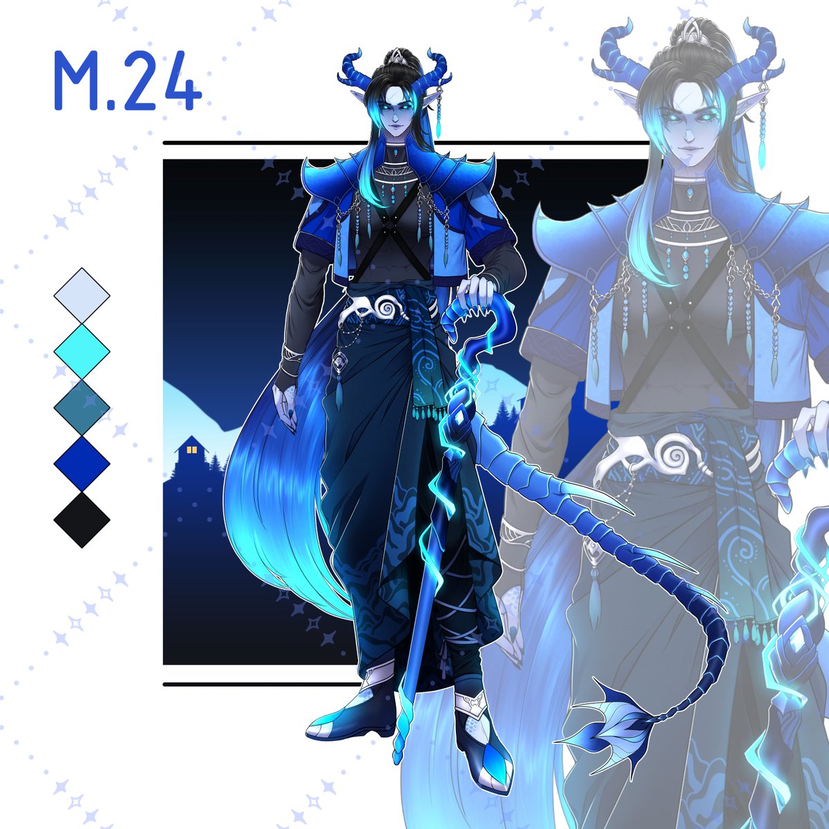 ayamduyung_tw's tweet photo. β¨Adoptables - Blue Dragonic Bloodline Tiefling Sorcerer is now available on my VGenShop starting from $70!
You will get:
- Signature Magic Cane
- .PNG and .JPEG display
For full description and rules, link in down below!
#adoptable #adoptablecharacter https://t.co/8ziYUZ95kW