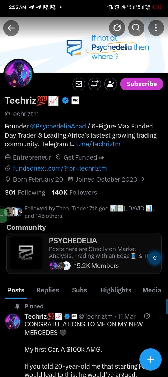 Jephprince3's tweet photo. @Techriztm @CeoTrnchKid @PsychedeliaAcad @FundedNext Done 

Thank you sir for this rare opportunity https://t.co/Qnl1ZfmRsr