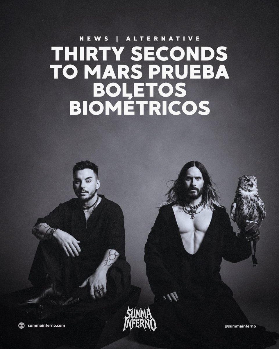 summainferno's tweet photo. Ni la Sheinbaum se atrevió a tanto 🤣 Thirty Seconds To Mars está probando una nueva forma de comprar boletos para conciertos: escaneando los ojos de los fans.
#ThirtySecondsToMars #JaredLeto #ConcertTickets #MusicNews #WorldID https://t.co/xxDssM5MNq