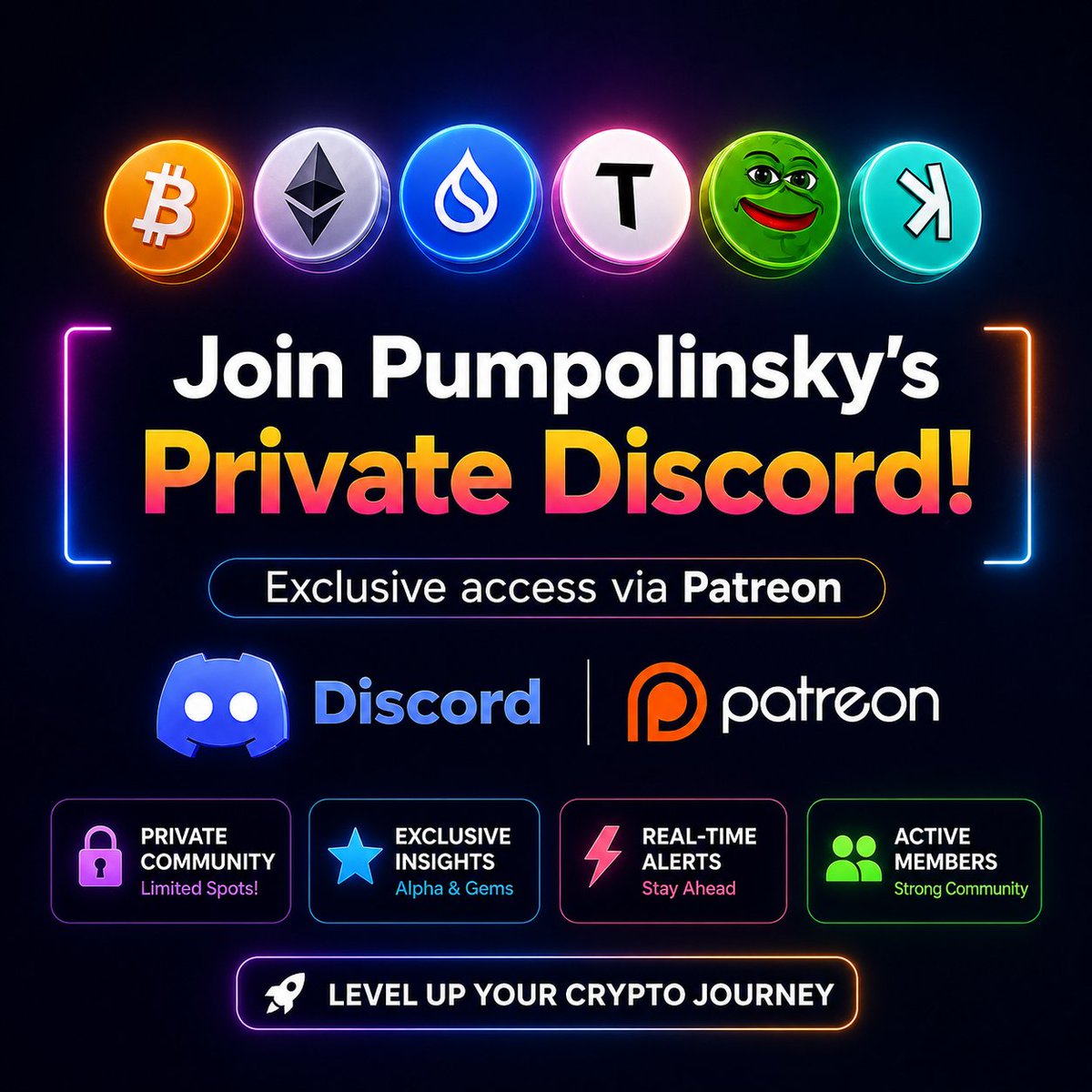 pumpolinsky's tweet photo. In my Discord, we're early. 🚀

📈 Calls
🧠 Alpha
🎯 Real strategy — no BS
Featuring:
🔷 kaspa:native
🧠 $TAO
🛡️ $ZEC
⚡ $QUBIC

 Join Patreon and get access before the crowd does.
https://t.co/X5DFMKFcxK https://t.co/VSWQ1Y0sgb