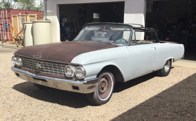 barnfinds's tweet photo. Rare G-Code Drop-Top: 1962 Ford Galaxie 500: This diamond in the rough is a 1962 Ford Galaxie 500. It was built as a G-Code monster drop-top. https://t.co/WCfriwrcUW https://t.co/9yD3N4Agh3