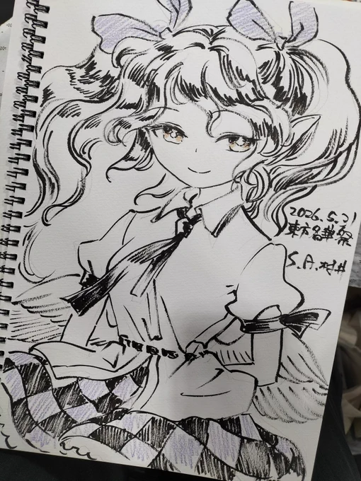 はたてちゃんのスケブできてます 