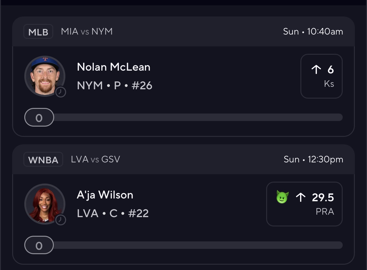Dior_Bets's tweet photo. Let’s Cash | MLB X WNBA

.5U 🔗 👇 

#Prizepicks #GamblingX https://t.co/g1bPRld7IM