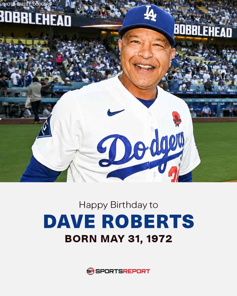 SRDodgers's tweet photo. Happy Birthday to Dodgers skipper, Dave Roberts! https://t.co/Zo1Tq80QBp