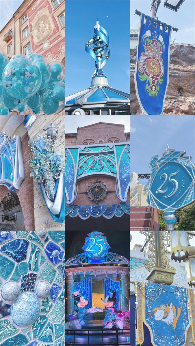 Kiriya_r1An's tweet photo. 25周年のディズニーシーで✧︎*。🌊

普段パークの景観を細かいところまで観察する機会って無かったから楽しかった！✨️

#colorhunt https://t.co/JAkOioalky