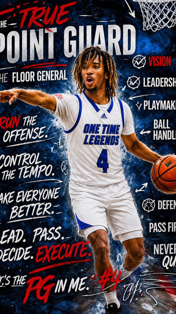 jordan_goffney's tweet photo. A true floor general with a high basketball IQ. Despite being face-guarded, trapped, doubled, he remains poised and in control.His understanding of the game creates quality opportunities for his teammates. On the defensive end, he’s just as impactful—applying relentless pressure! https://t.co/sGCtKgEIDn