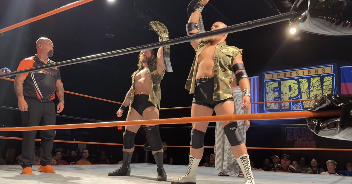 BattleBornFox's tweet photo. Whether it is an NWA arena or a jam packed Indy venue, The NWA-Texas Tag Team Champions show up to fight. #DoggPound #ProWrestling @nwa https://t.co/gNchm6ODkl