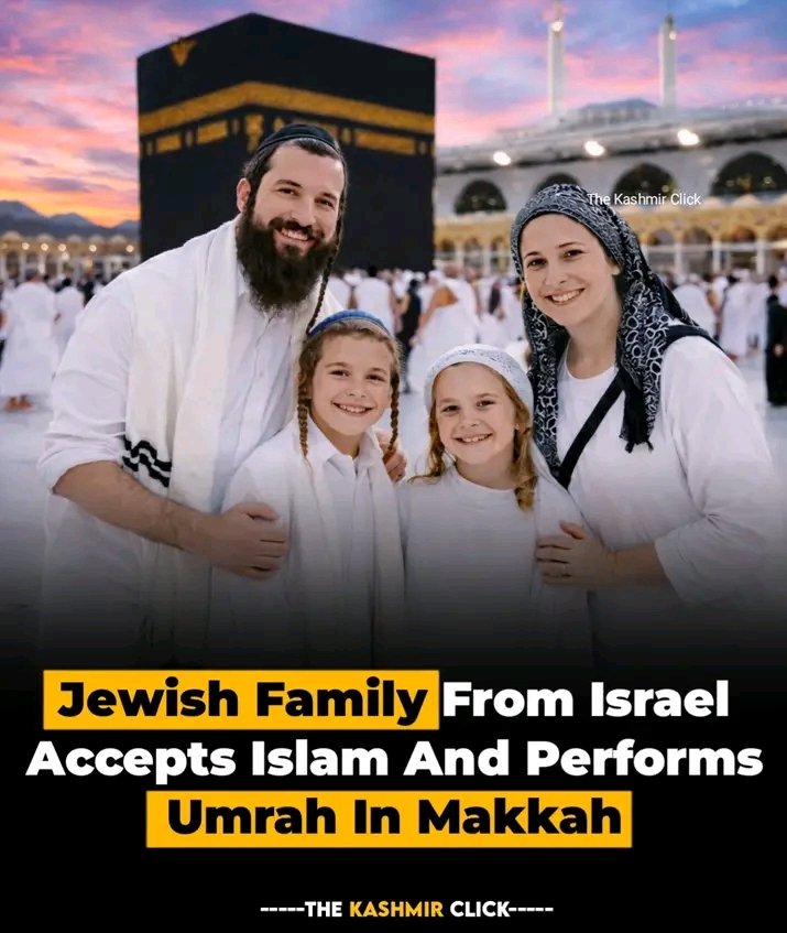 Rb__girl's tweet photo. Another Jewish Family From Israel, Converted To Islam.☪️ Masha Allah.🌷🙏 https://t.co/ZL1t5X2lMK