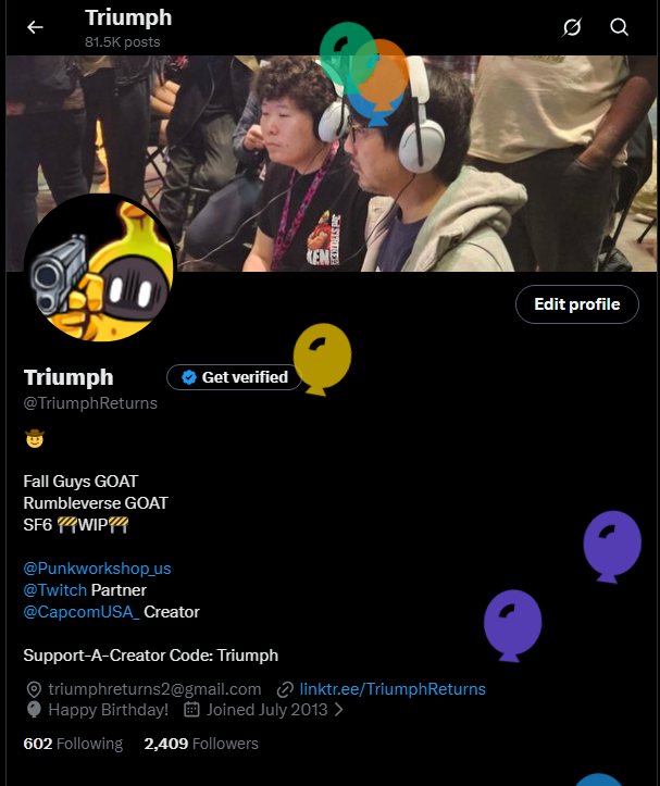 Triumph tweet media