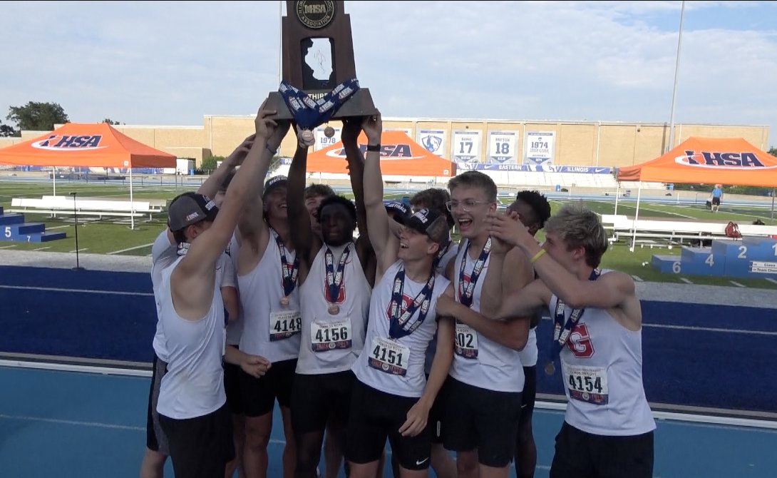 Channel1450com's tweet photo. Glenwood has set a new school record for most team state trophies in a school year.

See how the boys track &amp; field team help break the record by finishing 3rd in 3A -
https://t.co/FpuAtSoQlN https://t.co/eldjzkXiux