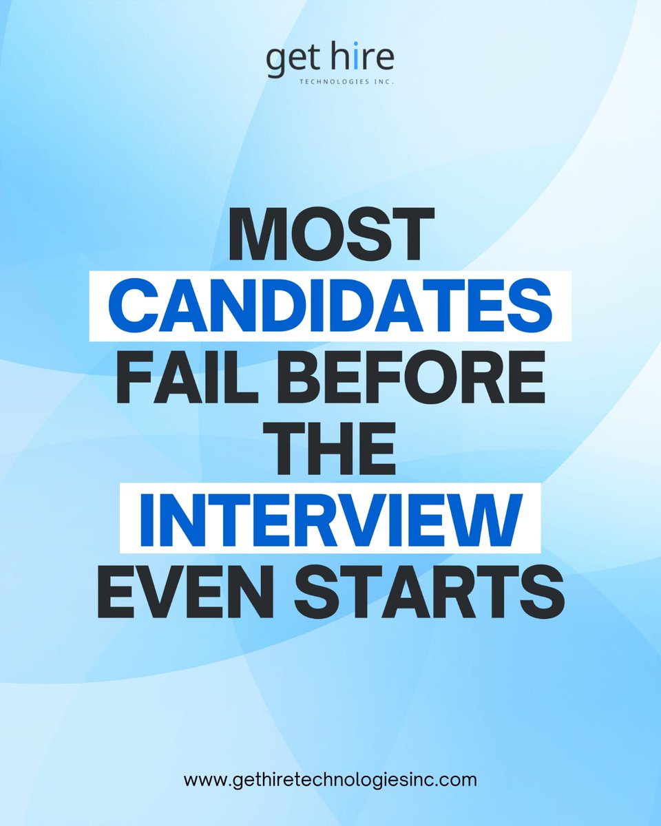 gethiretech's tweet photo. The game is won or lost before you walk in the door. Prepare smarter. 🚀

#GetHireTechnologies #Hiring #Jobsearch https://t.co/tN7SwOTj1H