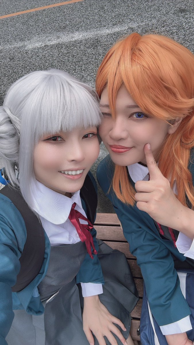 sakusakunon39's tweet photo. 念願のちぃかのおデート✨

 #なはコス
 #沖縄コスプレシティ https://t.co/Evf6hj2OEb