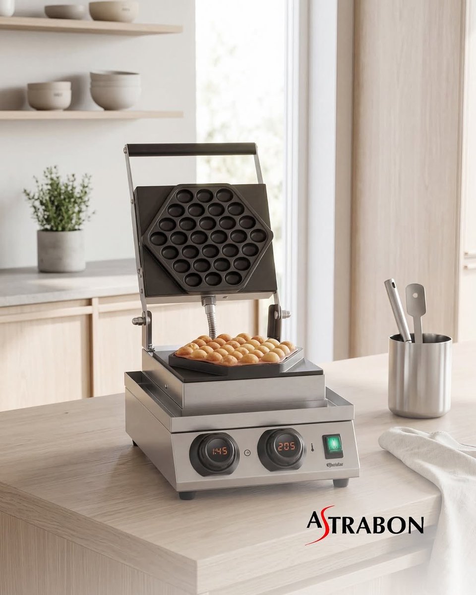 Astrabon's tweet photo. Turn waffles into a crowd favorite with our Industrial Grade Bubble Waffle Maker. Crispy on the outside, soft on the inside; built for busy kitchens that serve fast without compromising quality.

Available now at Astrabon Maldives.
#Astrabon #Maldives #waffles https://t.co/GLweAVanyW