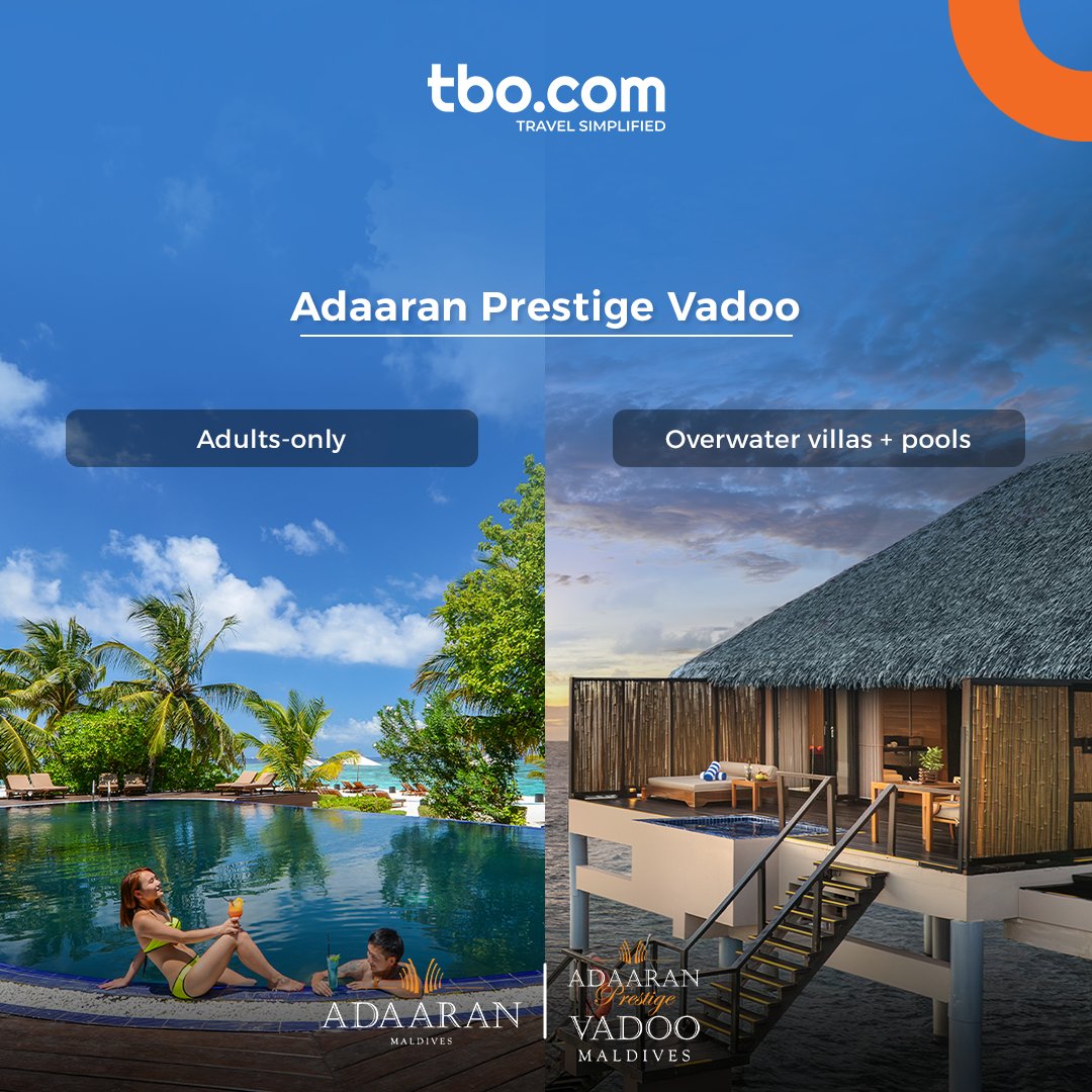 TBO_INDIA's tweet photo. From overwater luxury and premium hospitality to family-friendly stays and all-inclusive island escapes, Adaaran Resorts offers five compelling reasons to book Maldives.

Save this guide and make every Maldives enquiry count.
https://t.co/8iDrHG95Zr

#AdaaranResorts #TBO https://t.co/Wpt8ufnG3R