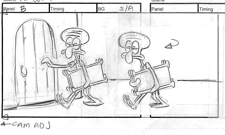 ArtofSpongebob's tweet photo. Revision drawings by C.H Greenblatt from "The Paper." https://t.co/uAf8ppO7ti