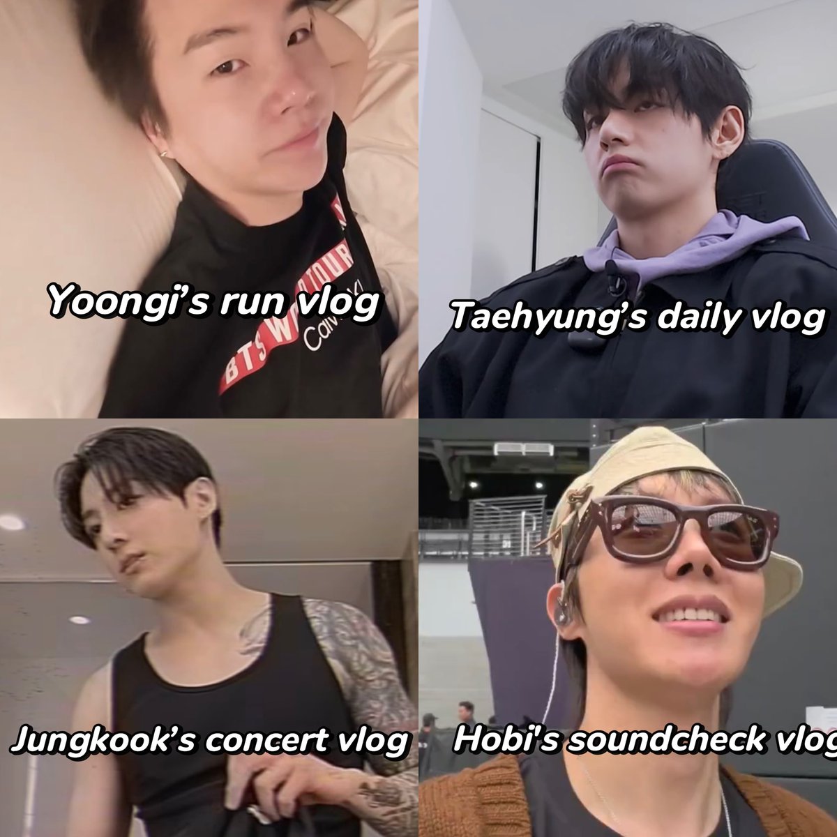 btsdaily77's tweet photo. It’s crazy that we got 4 vlogs in one week 😭 https://t.co/H4XjJmHAA0