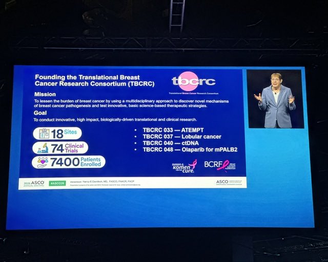 TheTBCRC's tweet photo. Nancy Davidson - so deserving of the Karnofsky Award #ASCO https://t.co/xLFVHiYzPa