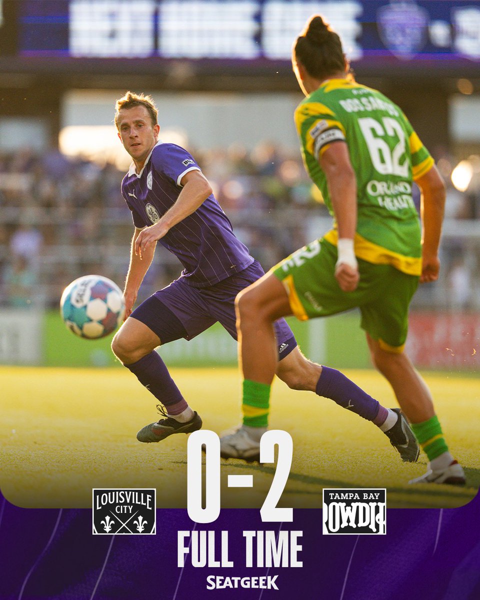 loucityfc's tweet photo. Final. 
0-2 | #LOUvTBR @SeatGeek https://t.co/b8xxwa1wih
